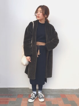 maicoさん（レディース・154cm）の冬コーディネート