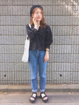 「THE PARK・ING GINZA（ザパーキングギンザ）のアイテム」を使った、maicoさん（レディース・154cm）の春コーディネート