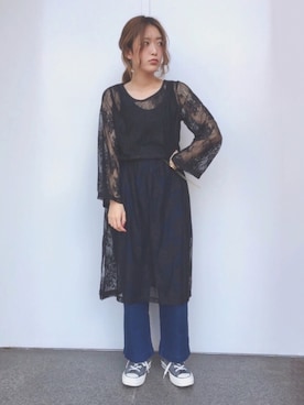 「H&M（エイチ・アンド・エム）のアイテム（ファッション雑貨、ホワイト系）」を使った、maicoさん（レディース・154cm）の夏コーディネート