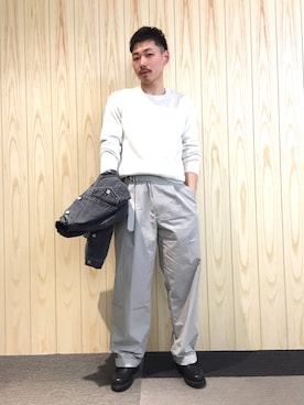 「orslow」｜「アイテム（デニムジャケット）」を使った、ドイさん（メンズ・178cm）の春コーディネート