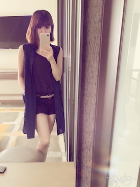 「ET BOITE（エボワット）のアイテム」を使った、Nini Kaoさん（レディース・152cm）の秋コーディネート