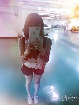 「無印良品（ムジルシリョウヒン）のアイテム（ブルゾン）」を使った、Nini Kaoさん（レディース・152cm）の秋コーディネート