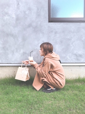 「KANGOL（カンゴール）のアイテム（ワンピース/ドレス）」を使った、homama20さん（レディース・151cm）の秋コーディネート