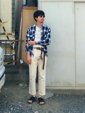 「GIORGIO ARMANI」｜ヨーヘイさん（メンズ・175cm）の夏コーディネート