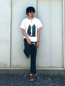 「GIORGIO ARMANI」｜ヨーヘイさん（メンズ・175cm）の夏コーディネート