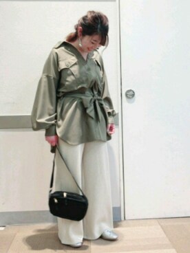 「ワッフル」｜「アイテム（パンプス）」を使った、yukiさん（レディース・153cm）の春コーディネート