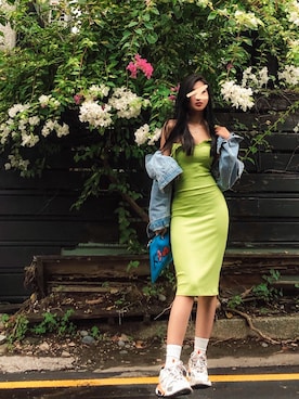 「BALENCIAGA」｜「アイテム（ワンピース/ドレス）」を使った、emimilylyさん（レディース・168cm）の春コーディネート
