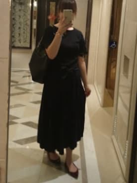 「GLOBAL WORK（グローバルワーク）のアイテム（ドレス）」を使った、𝓈𝒽𝒶𝓃𝒾𝒸𝑒さん（レディース・165cm）の秋コーディネート