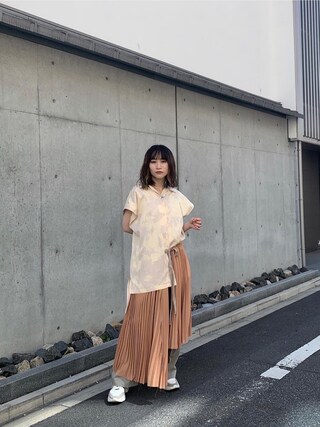 Maison MIHARA YASUHIROストライププリーツワンピース Maison MIHARA YASUHIROストライププリーツワンピース