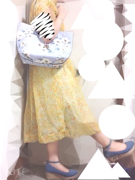 「passage mignon/flaneur（パサージュミニョンフラヌール）のアイテム（バッグ）」を使った、みきさん（レディース・148cm）の夏コーディネート