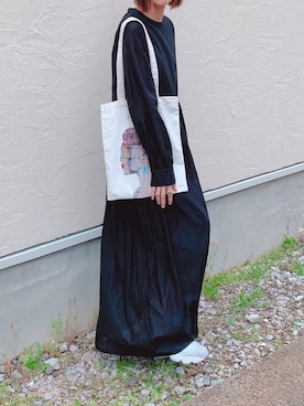 「ワンピース×スニーカー」｜「アイテム（雑貨/ホビー）」を使った、あみぃさん（レディース・161cm）の春コーディネート