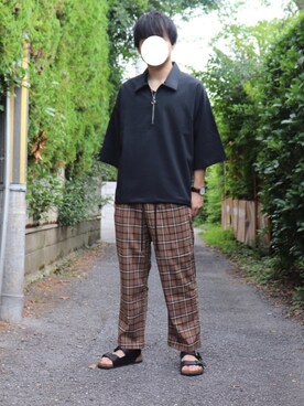 「SOYOUS（ソユーズ）のアイテム（パンツ）」を使った、のぶさん（メンズ・175cm）の夏コーディネート