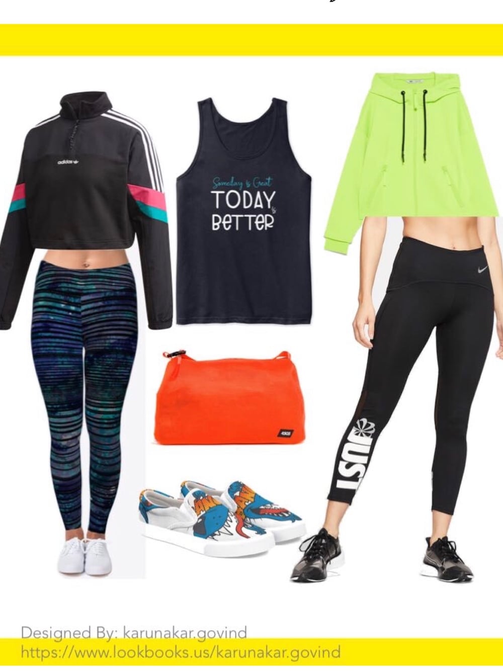 「girl、sporty chic、trainmean、gym、YOGA、incsterclothing、fitness、athleisure、Boss、power」｜「adidasのアイテム（トップス、ブラック系）」を使った、blitzkriegさん（レディース・165cm）の冬コーディネートの1枚目の写真