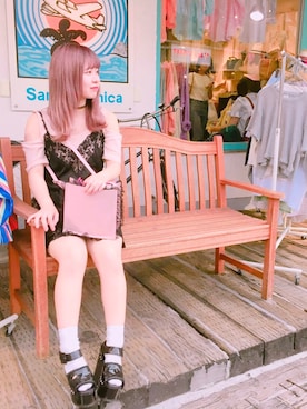 「ランジェリーワンピース」｜♥ rima ♥さん（レディース・158cm）の夏コーディネート