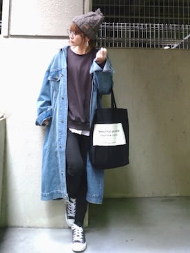「NETSTAR（ネットスター）のアイテム」を使った、akoさん（レディース・155cm）の春コーディネート