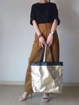「Sinfu（シンフ）のアイテム」を使った、akoさん（レディース・155cm）の夏コーディネート
