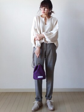 「Sinfu（シンフ）のアイテム」を使った、akoさん（レディース・155cm）の秋コーディネート