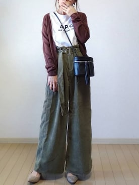「STATE（ステイト）のアイテム」を使った、akoさん（レディース・155cm）の秋コーディネート