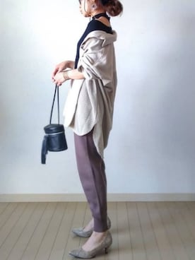 「STATE（ステイト）のアイテム」を使った、akoさん（レディース・155cm）の秋コーディネート