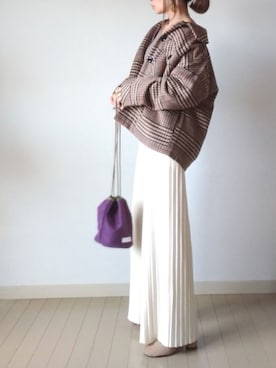 「Sinfu（シンフ）のアイテム」を使った、akoさん（レディース・155cm）の秋コーディネート