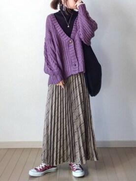 akoさん（レディース・155cm）の冬コーディネート