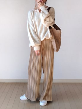 akoさん（レディース・155cm）の冬コーディネート