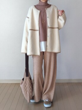 akoさん（レディース・155cm）の冬コーディネート