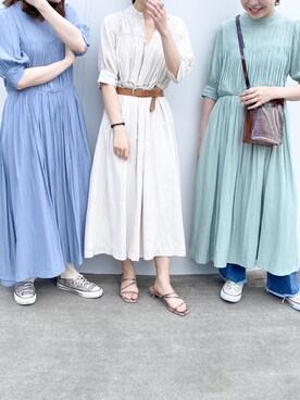 Public Tokyo パブリックトウキョウ の ハイネックギャザーワンピース ワンピース Wear