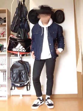 「jiggys shop（ジギーズショップ）のアイテム」を使った、S🤐さん（メンズ・172cm・10代）の春コーディネート