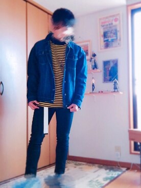 「Burner（バーナー）のアイテム（ジャケット/アウター）」を使った、S🤐さん（メンズ・172cm）の冬コーディネート