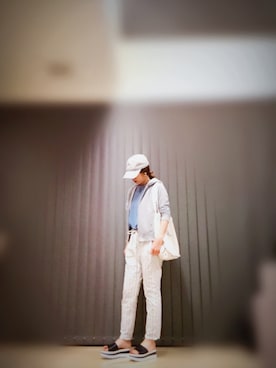 「アパートバイローリーズ」｜「アイテム（キャップ）」を使った、キャサさん（レディース・158cm）の夏コーディネート