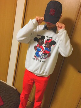 「Lee（リー）のアイテム（シャツ/ブラウス）」を使った、そうちょすさん（メンズ・168cm）の冬コーディネート