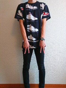 「FNTY（フライングナインティ）のアイテム」を使った、ひかるさん（メンズ・174cm）の夏コーディネート