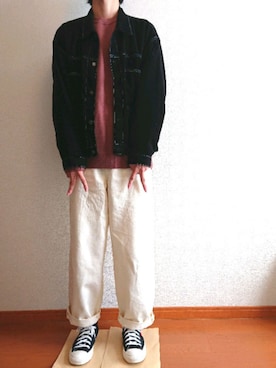「MONKEY TIME（モンキータイム）のアイテム（ブルゾン）」を使った、ひかるさん（メンズ・174cm）の秋コーディネート