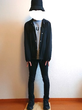 「HUF（ハフ）のアイテム（スウェット）」を使った、ひかるさん（メンズ・174cm）の秋コーディネート