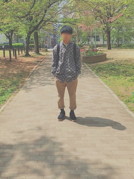 緑茶さん(メンズ・170cm)の春コーディネート