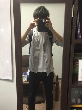 ユウタさんの「Hanes×SHIPS AUTHENTIC PRODUCTS: Tシャツ Japan Fit（2枚組）」を使ったコーディネート