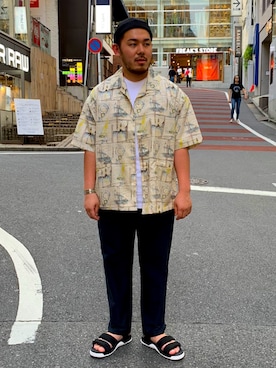 「GOLDWIN（ゴールドウィン）のアイテム」を使った、KAZUさん（メンズ・170cm）の夏コーディネート