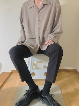 「RETRO GIRL（レトロガール）のアイテム（トップス）」を使った、sizuさん（メンズ・173cm）の春コーディネート