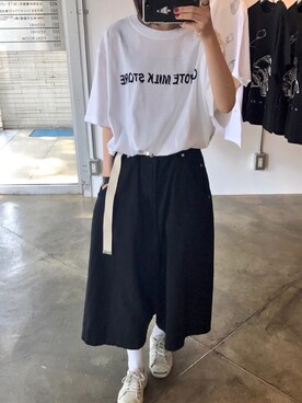 「COYOTE MILK STORE」｜moriさん（レディース・159cm）の春コーディネート