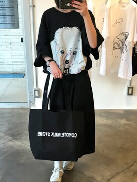 「COYOTE MILK STORE」｜moriさん（レディース・159cm）の春コーディネート