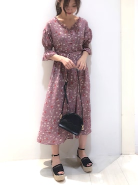 「ガウン」｜miya【骨格ウェーブ/イエベ春】さん（レディース・160cm）の春コーディネート