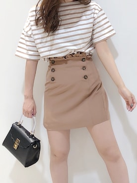 「ボートネック」｜miya【骨格ウェーブ/イエベ春】さん（レディース・160cm）の春コーディネート