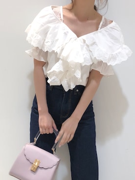 「ストレートデニム」｜miya【骨格ウェーブ/イエベ春】さん（レディース・160cm）の夏コーディネート