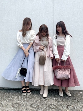 「シミラールック」｜「アイテム（サンダル）」を使った、miya【骨格ウェーブ/イエベ春】さん（レディース・160cm）の夏コーディネート