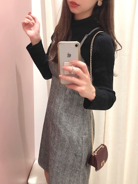 「アイテム（ジャンパースカート）」を使った、miya【骨格ウェーブ/イエベ春】さん（レディース・160cm）の秋コーディネート