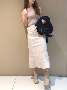 「one after another NICE CLAUP（ワンアフターアナザーナイスクラップ）のアイテム（ブルゾン）」を使った、miya【骨格ウェーブ/イエベ春】さん（レディース・160cm）の春コーディネート