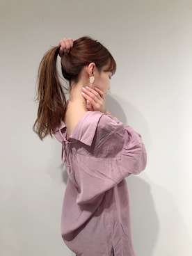 「くすみカラー」｜miya【骨格ウェーブ/イエベ春】さん（レディース・160cm）の春コーディネート