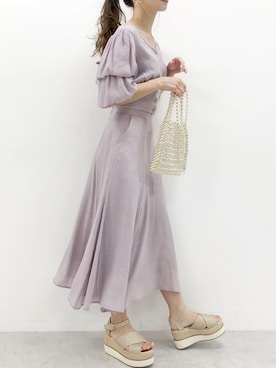 「くすみカラー」｜miya【骨格ウェーブ/イエベ春】さん（レディース・160cm）の春コーディネート