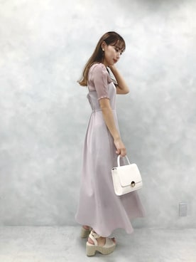 「one after another NICE CLAUP（ワンアフターアナザーナイスクラップ）のアイテム（ジャンパースカート）」を使った、miya【骨格ウェーブ/イエベ春】さん（レディース・160cm）の春コーディネート